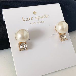 Kate Spade pearl crystal earrings
